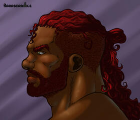 Portrait work of my main OC, Berrod Armstrong.